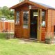 Woodland Springs Information Point with local information, a freezer for customers use and a coffee machine that grinds coffee from the bean