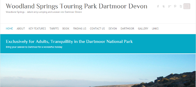 Woodland Springs Touring Park launches New Website Woodland Springs Touring Park launches New Website